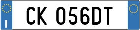 Truck License Plate